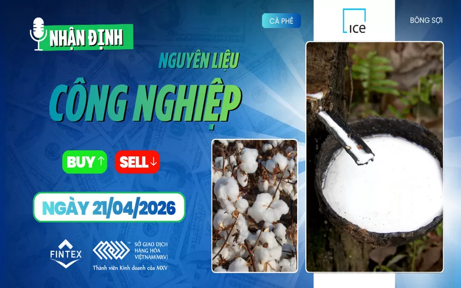 NHẬN ĐỊNH NGUYÊN LIỆU - CÔNG NGHIỆP NGÀY 21/04/2026